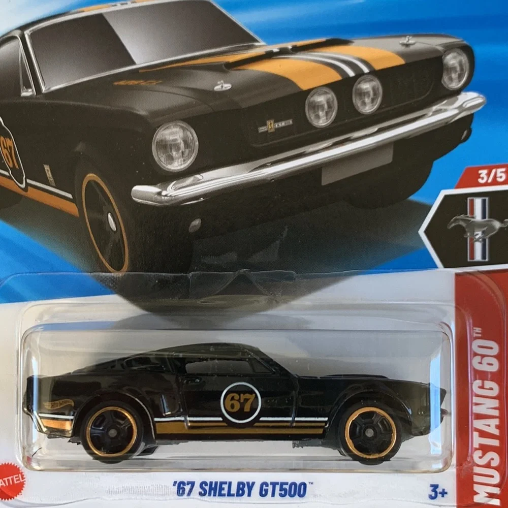 67 Shelby GT500 Mustang 60th Anniversary Hot Wheels 1967 1960s Pony Car New 2025